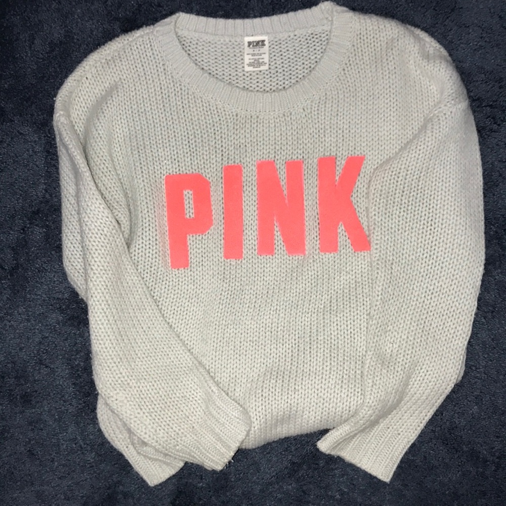 victoria secret PINK knit cozy sweater